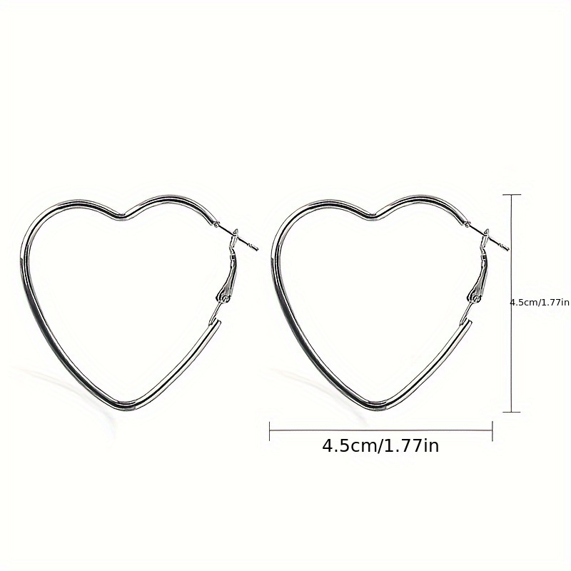 Heart & Peach Earrings Minimalist Style